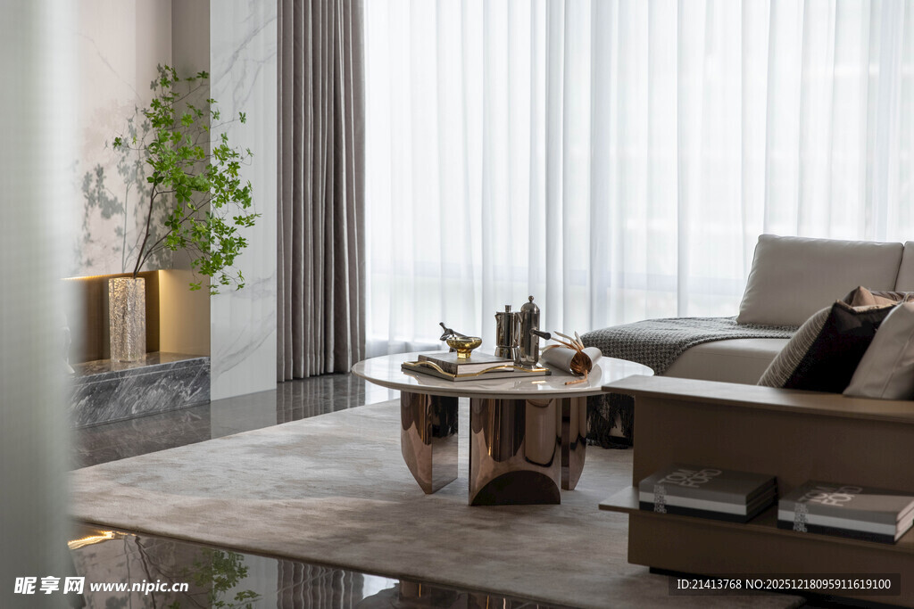 现代简约风客厅优雅场景