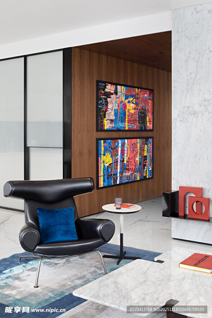 现代艺术风客厅家居场景