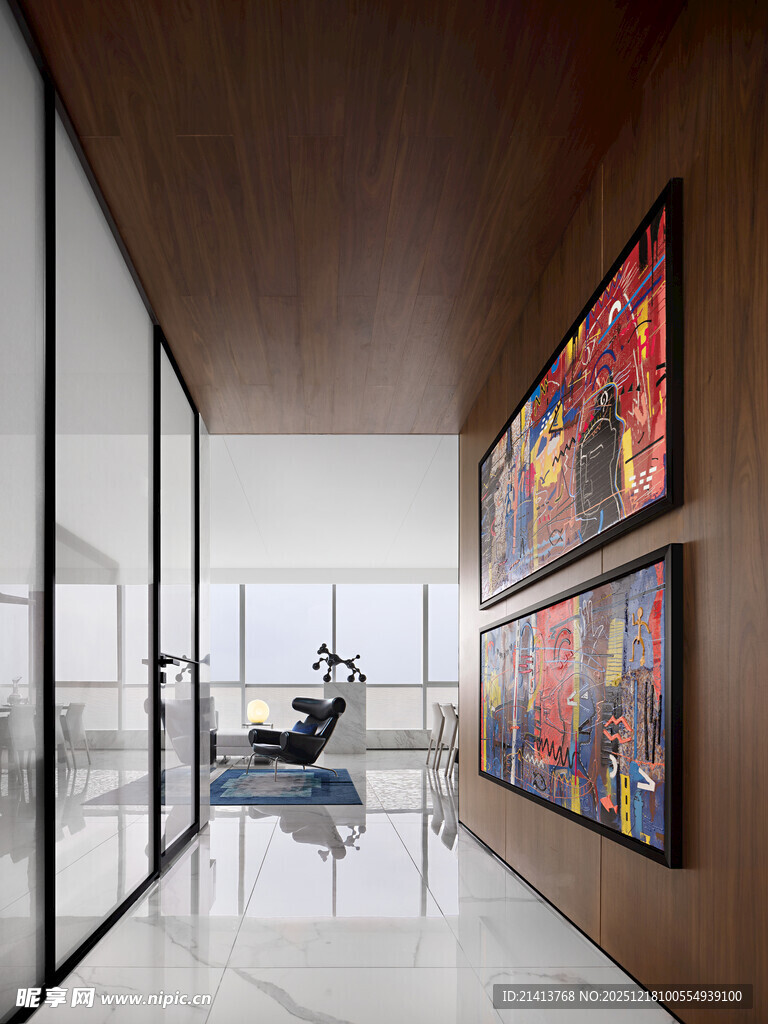 现代简约风走廊艺术装饰