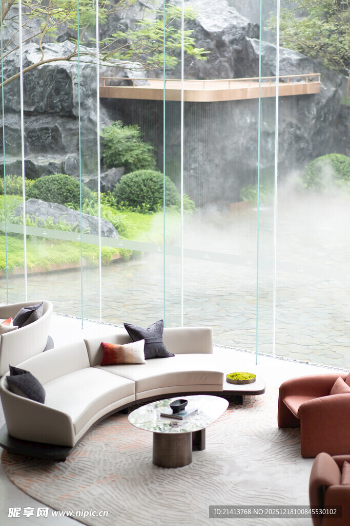 现代户外休闲舒适客厅空间