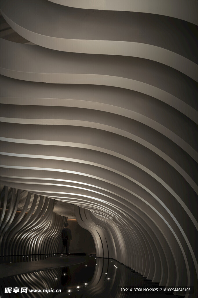未来感隧道空间建筑景观