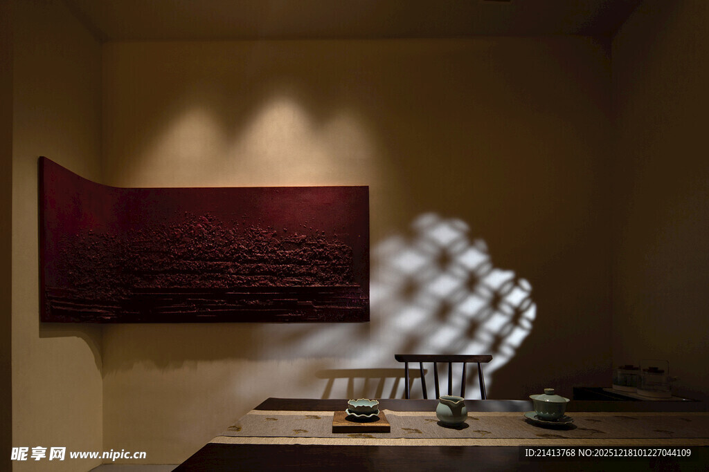 室内艺术展示装置场景