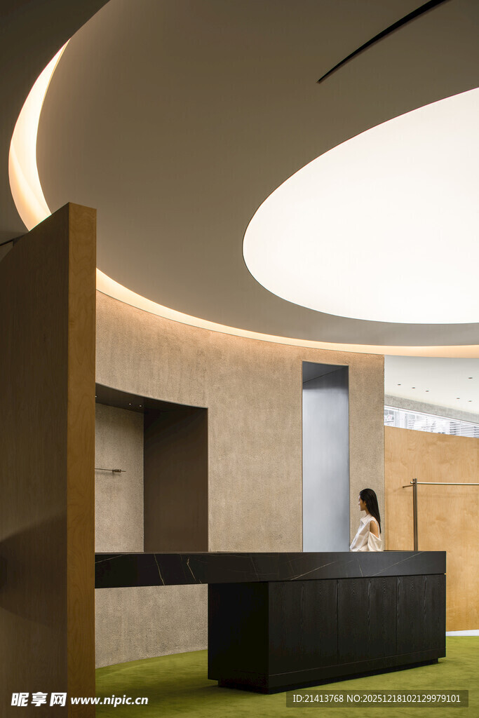 现代简约风格前台接待区
