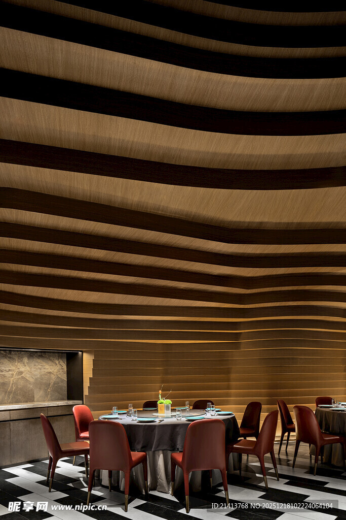 现代风格餐厅室内优雅场景