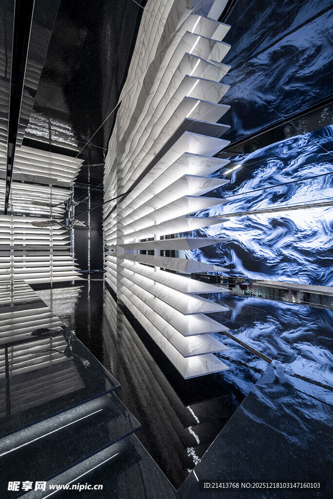 未来感科技隧道空间景象