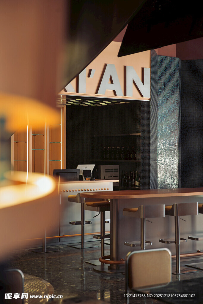 时尚酒吧室内场景