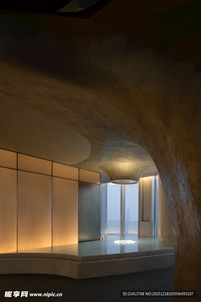 现代弧形室内空间设计