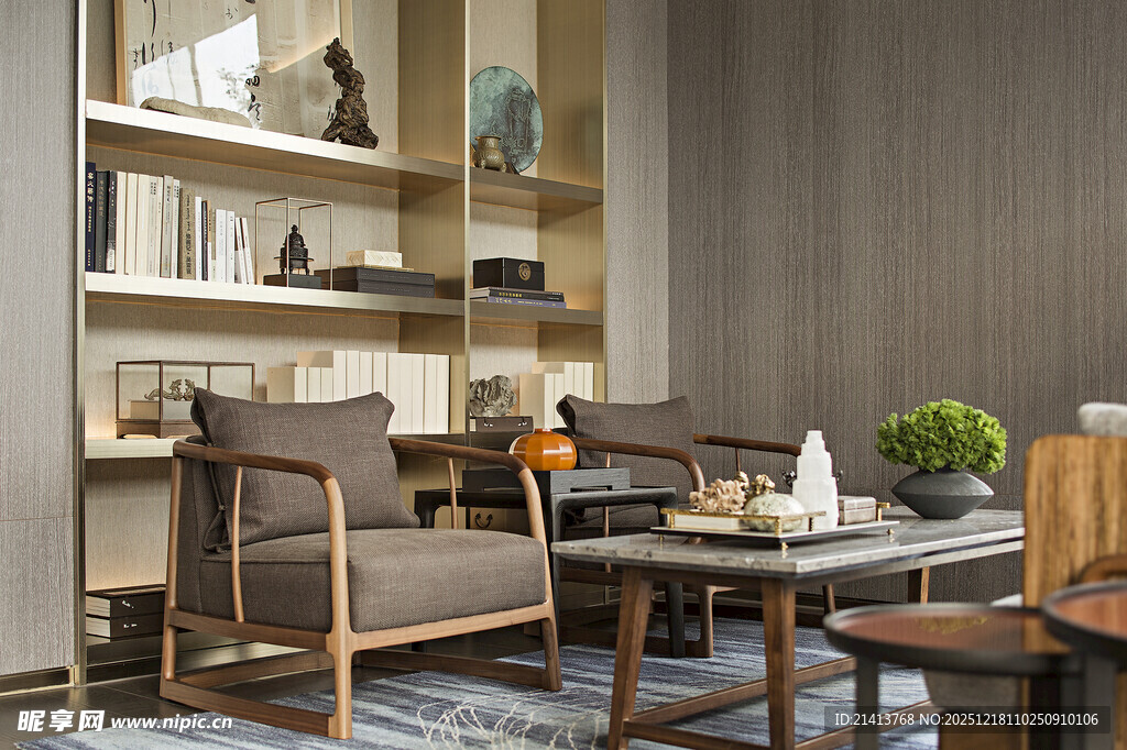 现代简约风客厅休闲角落