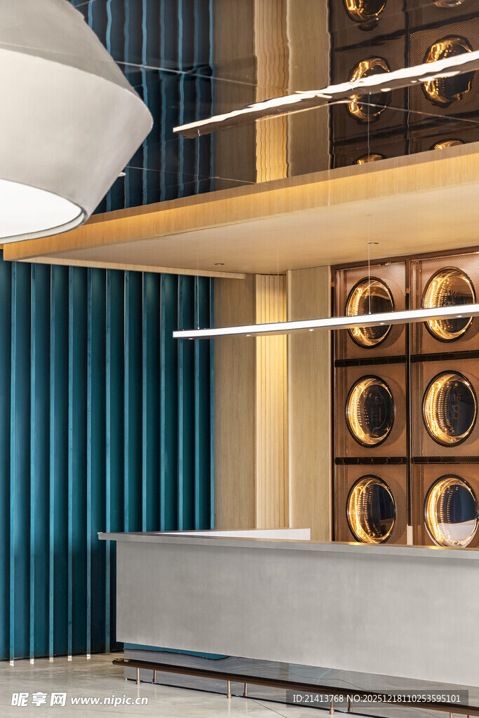 现代简约风格前台接待区