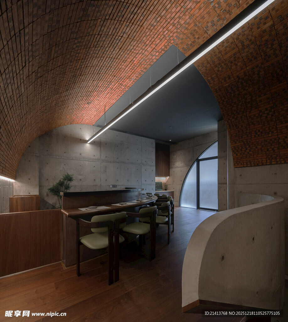 现代风格室内拱形空间设计