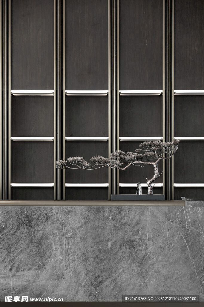 现代简约风格金属装饰墙面