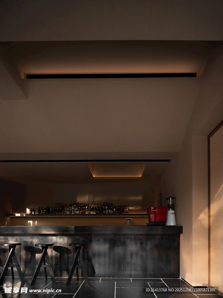 现代简约风室内吧台场景