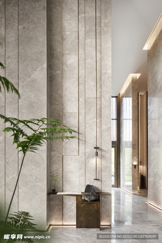 现代简约风室内走廊场景