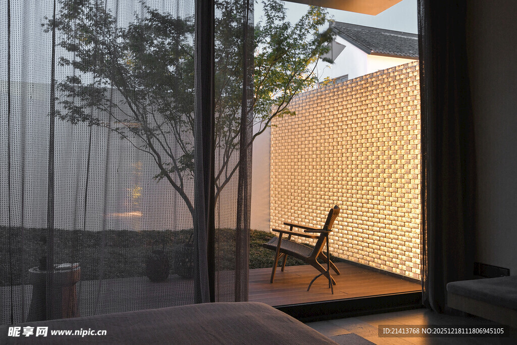 现代简约庭院休闲空间