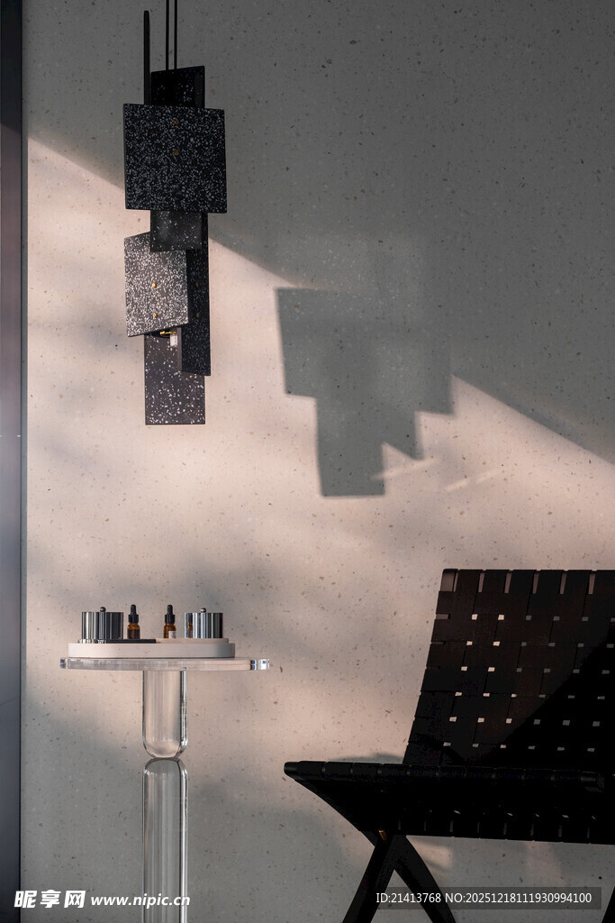 现代简约风室内灯具场景