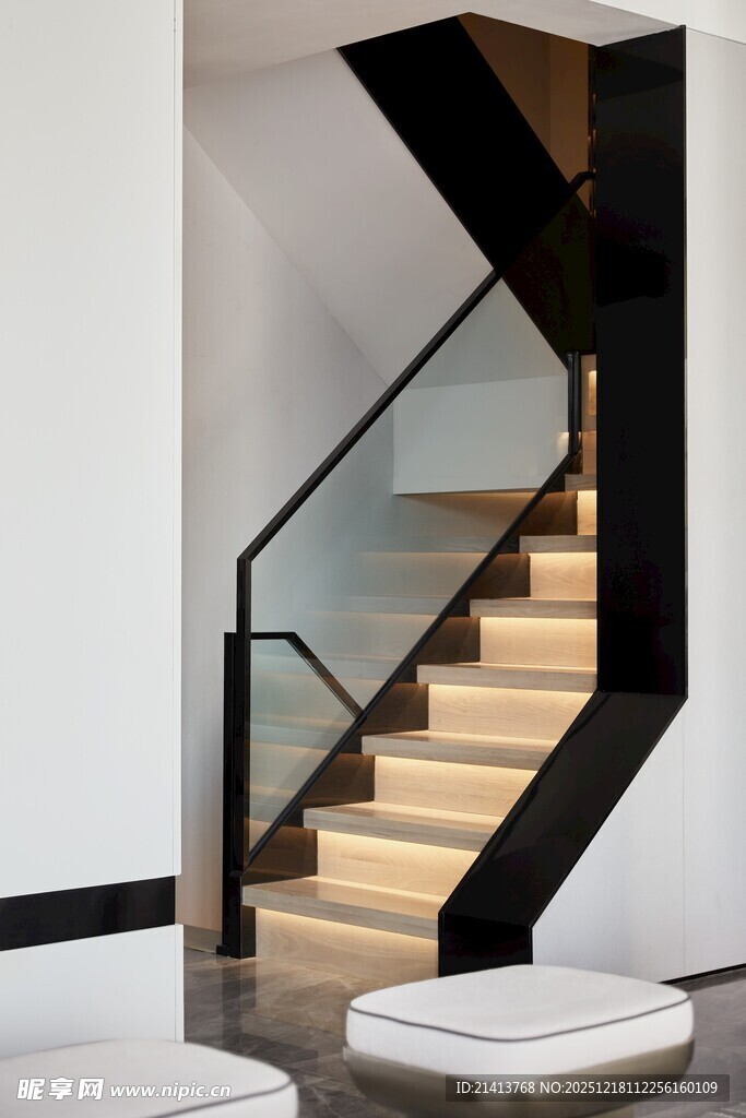 现代简约风格室内楼梯设计
