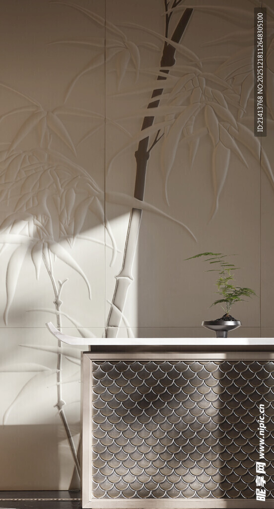 简约室内一角的光影景致