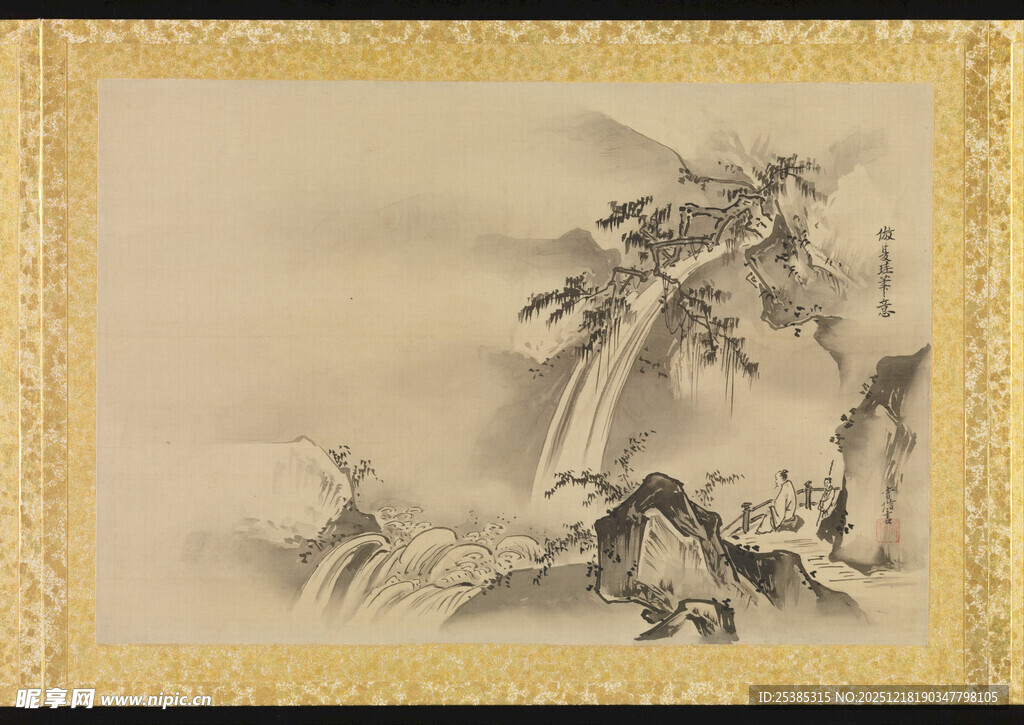 古代神话场景绘画