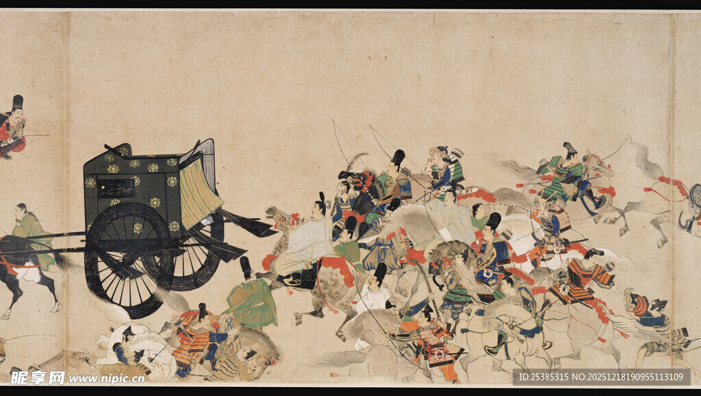 古代战争场景画卷