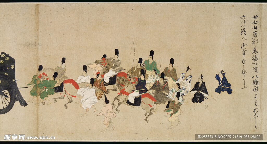 古代人物群像绘画场景