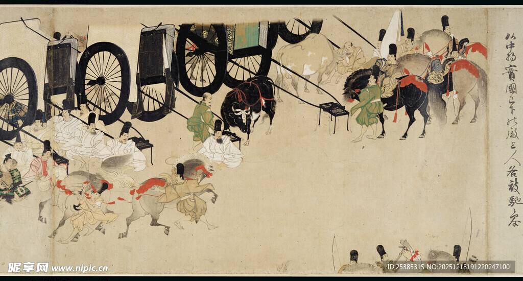 古代战争场景画作