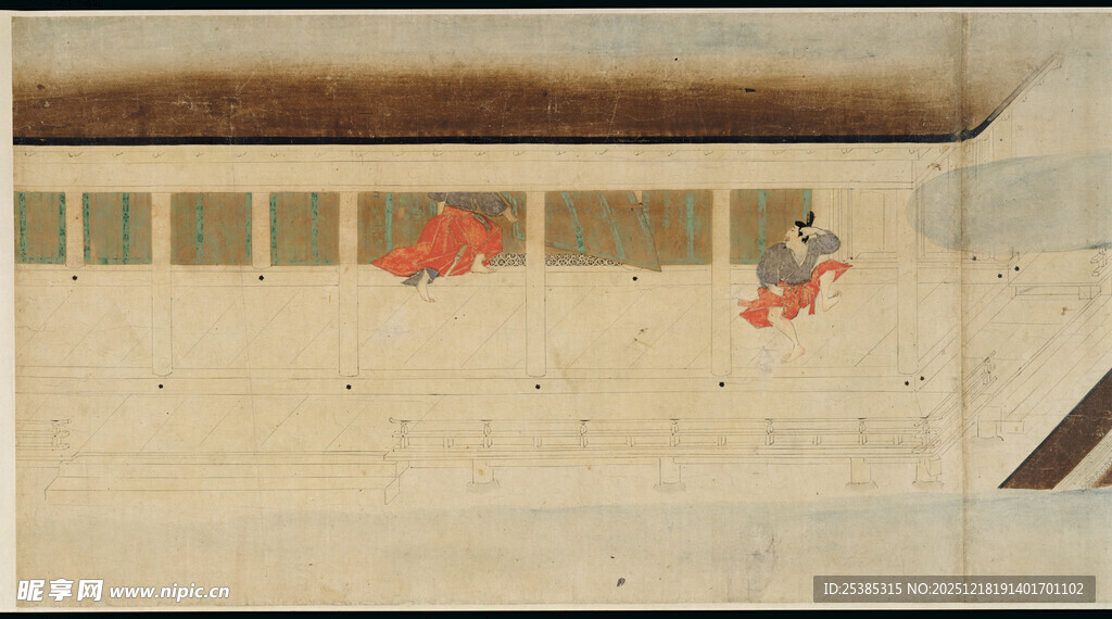 古代绘画局部场景