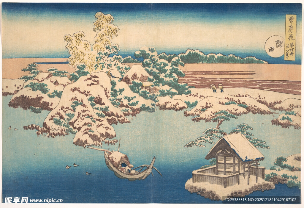 日式山水风景绘