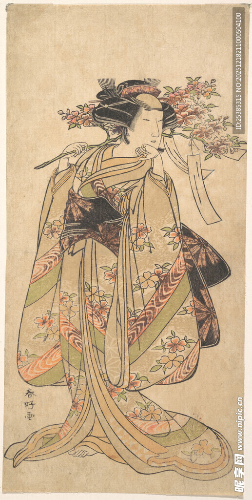 身着和服的日本古典女子