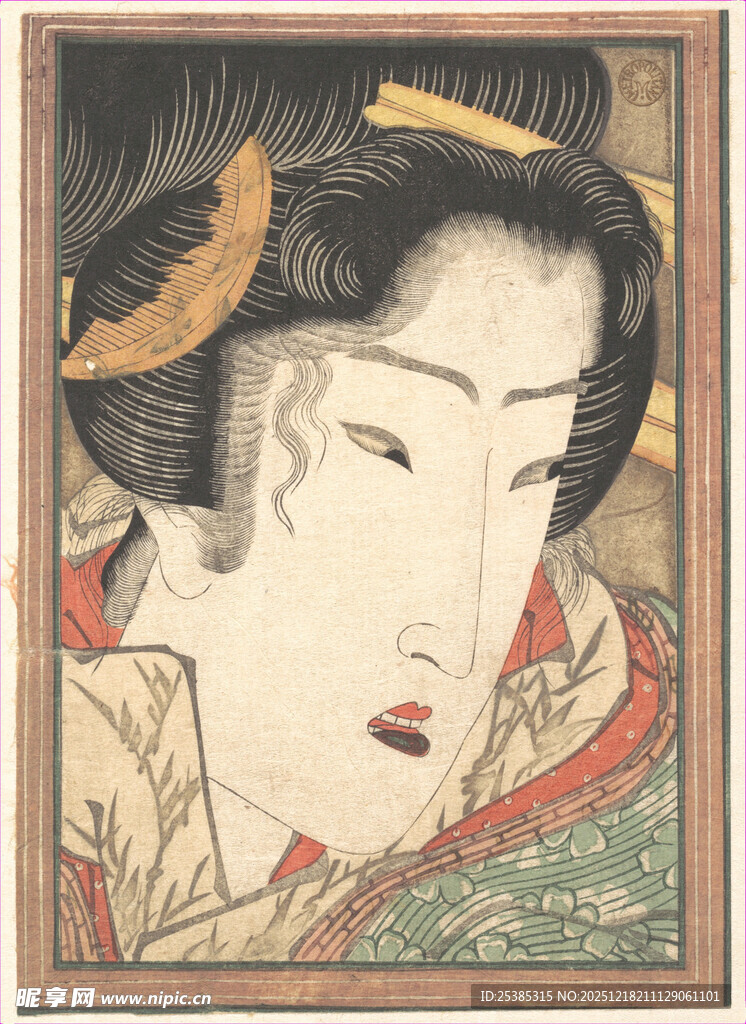 日本艺伎肖像画