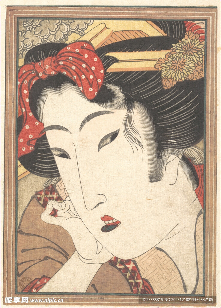 日本艺伎肖像画