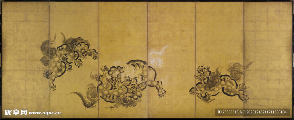 中式木雕花纹装饰板