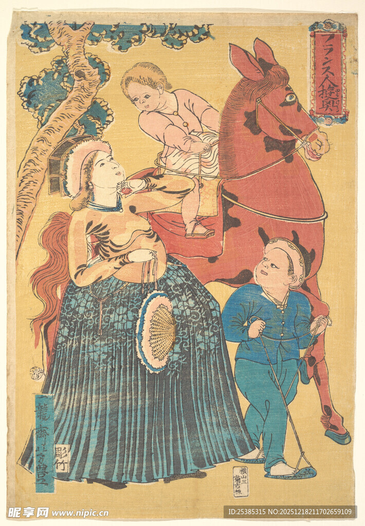 古代人物场景绘画