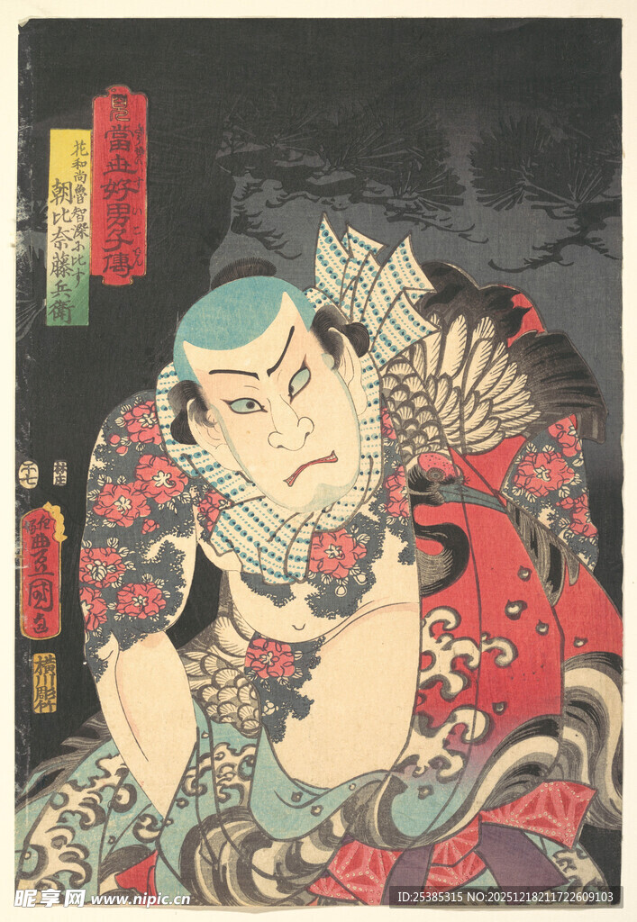 日式传统浮世绘风格绘画