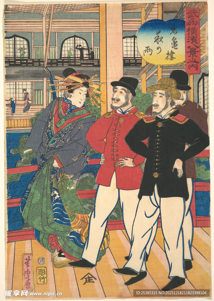 复古风格街头人物插画