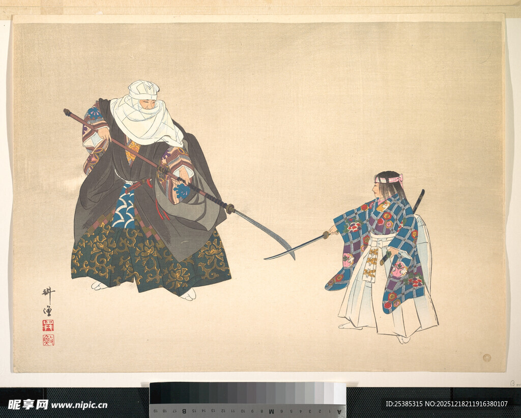 古代人物戏曲场景画作