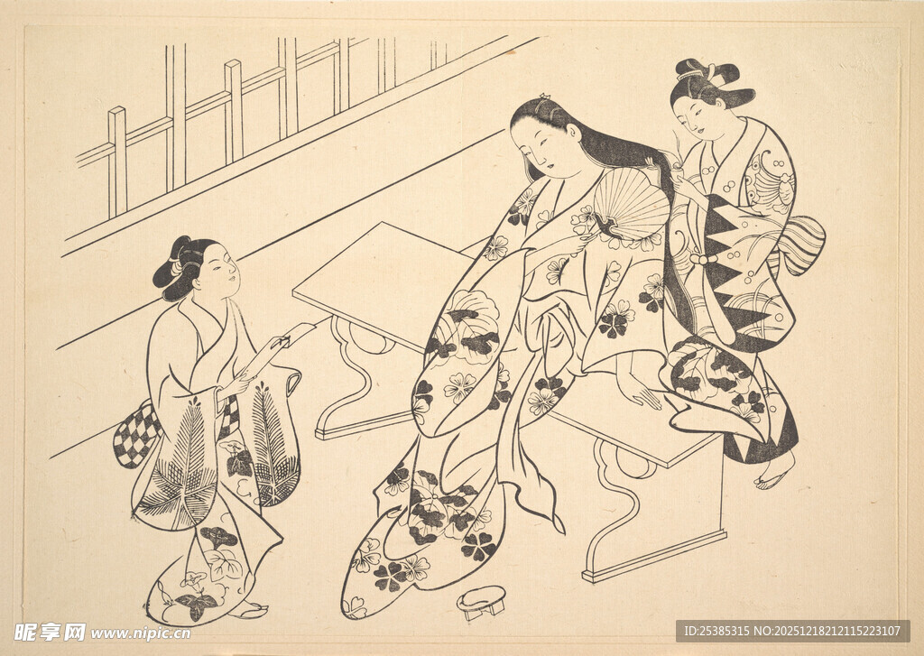 古代人物相聚场景图