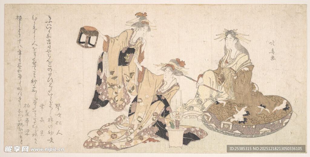 古代人物场景绘画