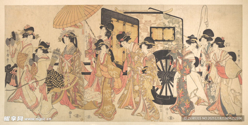 古代宫廷宴乐场景图