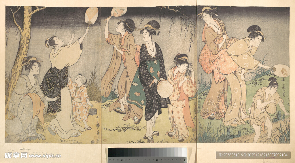 古代人物场景绘画