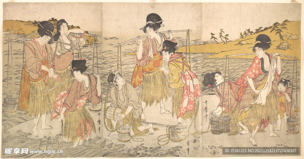 古代女子聚会场景图