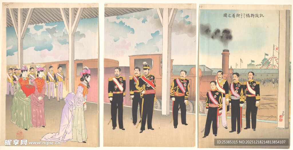 复古风格乐队表演场景