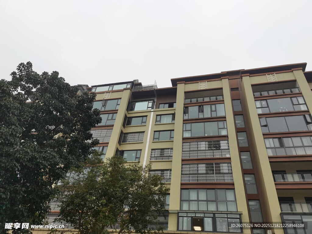 多层住宅建筑外观景象