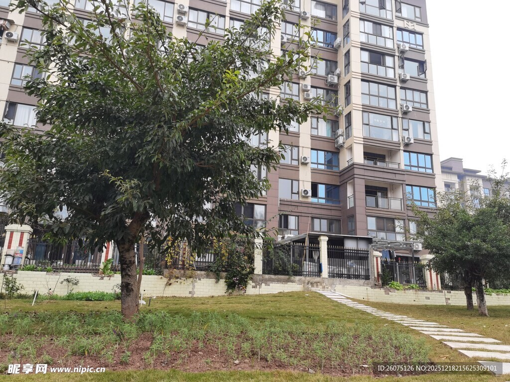 现代小区住宅楼景观