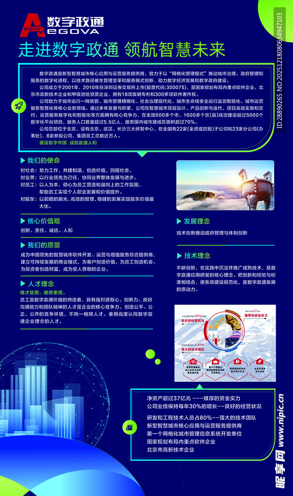 企业科技解决方案宣传页
