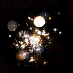 夜空中绚烂的烟花绽放