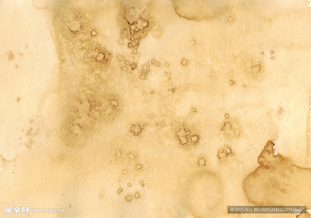 咖啡渍纹理背景图