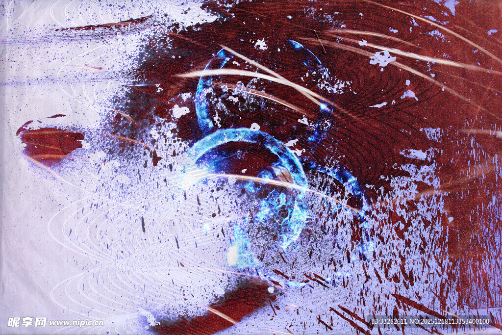 抽象艺术风格的眼部图像