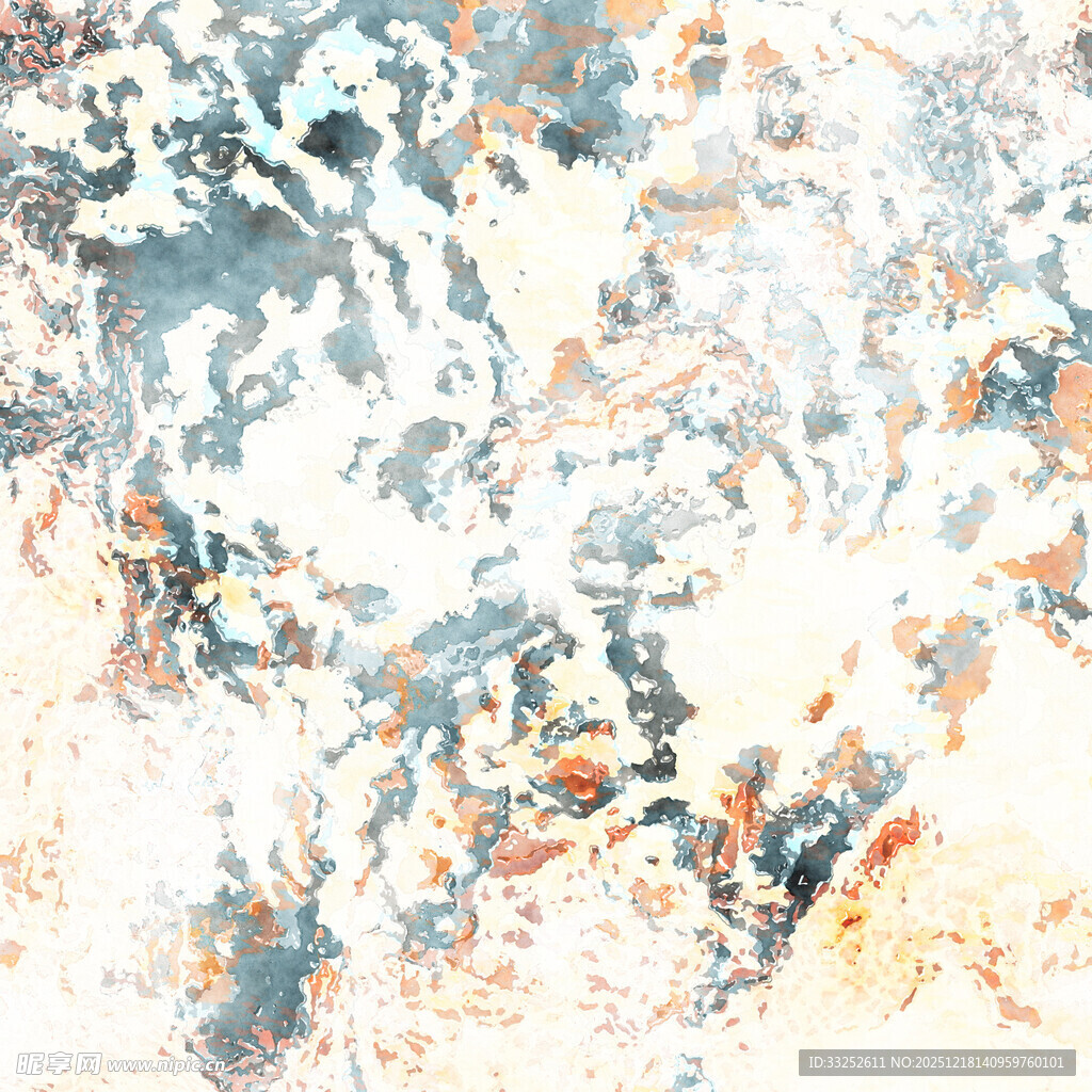 抽象水彩纹理艺术画面