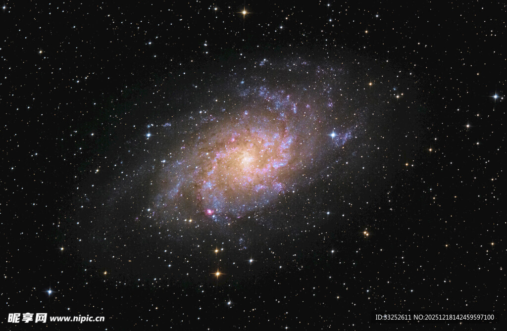 螺旋星系的璀璨宇宙图景