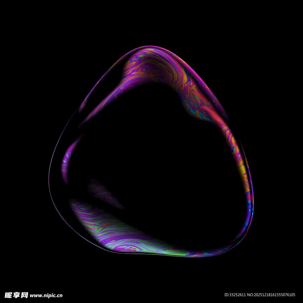 梦幻彩色透明泡泡